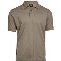 TEE JAYS Men's Luxury Stretch Short Sleeve Polo Shirt in Taupe | Size: Medium