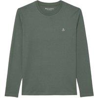 Marc O Polo Men's Longsleeve Pack of 1 - Small-Logo in Green | Size: Medium