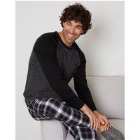threadbare Men's Raglan Sleeve & Pant Pyjamas Set in Grey | Size: 2XL