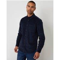threadbare Men's Corduroy Shirt in Navy | Size: Small