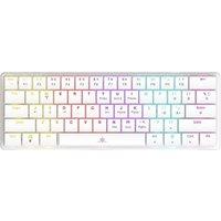 Unknown Untitled White Shark Nagamaki Gaming Keyboard White 61-Key US Blue Switch