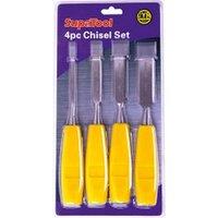 SupaTool Chisel Set (Pack of 4) in Yellow