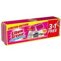 Elbow Grease Sponge Scourers (Pack of 4) in Pink