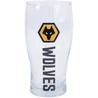 Wolverhampton Wanderers FC Tulip Pint Glass in Clear
