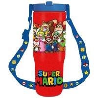 Super Mario Group Shot 850ml Water Bottle in Red
