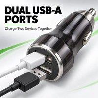 BluCore Car Charger Dual USB 2.4A in Black