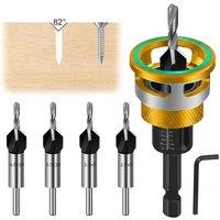 SPETLEK 6x Quick Change Countersink Drill Bit Countersink in Silver | Size: 10000mm x 520mm