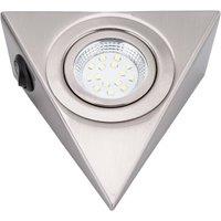 PAWNORA 2PCS Warm WhiteUnder Cabinet Triangle Light in Silver