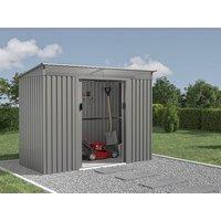 Vente-unique Galvanised Steel Garden Shed - Grey - 3.23 M - FOLCO