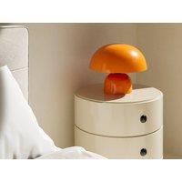 Vente-unique Mushroom Table Lamp In Metal - D31 X H25 Cm - Orange - SIDNEY