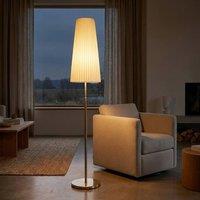 Garden Greatness Contemporary Blanc Pleated Floor Lamp