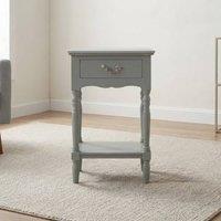 Garden Greatness Aqua Grey Marble Effect End Table | Size: 1 Pack