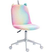 Rolipo Unicorn Faux Fur Swivel Office Chair