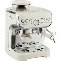 Rolipo Cream White Bean to Cup Coffee Machine 15 Bar Integrated Grinder