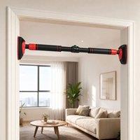 STILVORA Doorway Pull-Up Bar 92-120 cm No-Screws Red