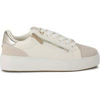 Carvela Women's 'Gia Zip' Trainers in Cream | Size: 3