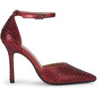 KG Kurt Geiger Women's 'Fleur Court' Sandals in Wine | Size: 5