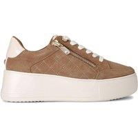 Carvela Women's 'Jive Zip' Suedette Trainers in Tan | Size: 3
