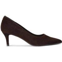 Carvela Women's 'Positano Low Court' Suede Heels in Dark Brown | Size: 7