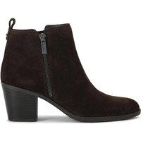 Carvela Women's 'Salvetti Zip Ankle' Suede Boots in Dark Brown | Size: 8