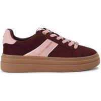 KG Kurt Geiger Women's 'Leap' Suedette Trainers in Wine | Size: 6