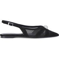 Carvela Women's 'Lumera Sling Flat' Sandals in Black | Size: 6