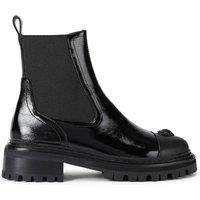Kurt Geiger London Women's 'Eagle Chelsea Boot' Leather Boots in Black | Size: 3