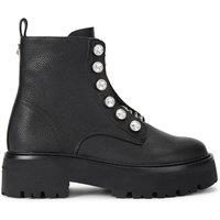 Kurt Geiger London Women's 'Kgl Chain Ankle Boot' Leather Boots in Black | Size: 8