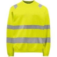 Projob Men's Prio 6106 Sweatshirt in Yellow | Size: 2XL