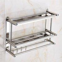PAWNORA Bathroom Shower Shelf #B-2 Tiers in Silver