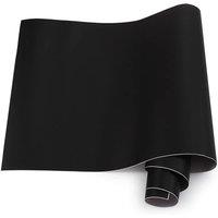 PAWNORA Black 61CM*5M Matte Self Adhesive Wallpaper