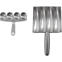 SPETLEK Stainless Steel 4-Tube Meatball Maker Tool Kitchen in Silver | Size: 100 cm x 15 cm