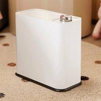 PAWNORA Bathroom Trash Rubbish Bin in White