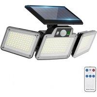 PAWNORA 280LED Solar Lighting Lamp Flood Lights in Black