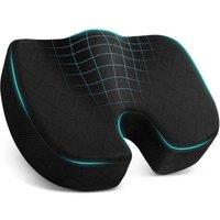 PAWNORA Cushion Seat Pillow Orthopaedic Coccyx in Black