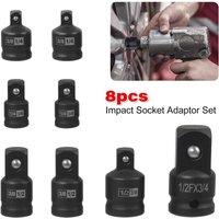 SPETLEK 8 Piece Impact Socket Adapter & Reducer Set in Black | Size: 1000mm x 400mm