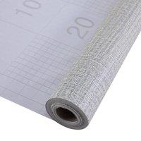 SPETLEK 10M Plain Grey Linen Textured Wallpaper Self Adhesive | Size: 100 cm x 60 cm