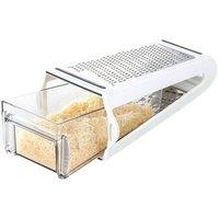 SPETLEK Stainless Steel Grater Cheese Grater Food Shredder Manual in White | Size: 100 cm x 60 cm