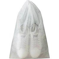 SPETLEK 20X Drawstring SHOES BAGS Travel Clothes Clear Portable in White