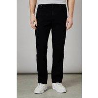 Maine Men's Black Premium Stretch Straight Fit Jeans | Size: 36S