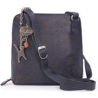 Catwalk Collection Handbags Women's Eleanor Leather Cross Body Bag in Blue | Size: Medium