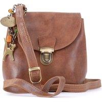 Catwalk Collection Handbags Women's Frankie Small Leather Cross Body Bag in Brown