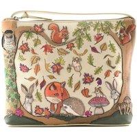 Mala leather Women's Foxglove Forest Genuine Leather Woodland Crossbody Bag