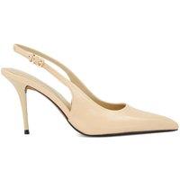 Dune London Women's 'Cai' Leather Strappy Heels in Natural | Size: 5