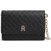 Tommy Hilfiger Women's Icon Cardholder Chain Mono Black