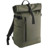 Bagbase Men's Polyester Roll Up 25L Backpack in Dark Olive