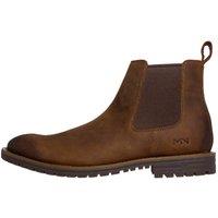 Skechers Men's The Bowery Chelsea Leather Boot Brown | Size: 8