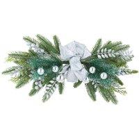 Living and Home Christmas Wall Hanging Decoration Swag in Green