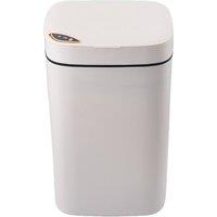 Garden Sanctuary 14L Battery Powered Automatic Motion Sensor Rubbish Bin in Cream