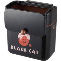 Garden Sanctuary Hanging Rubbish Bin With Lid for Kitchen in Black